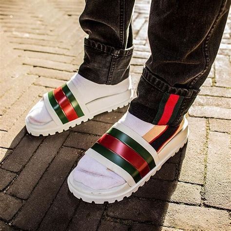 gucci sliders men|gucci platform slides men.